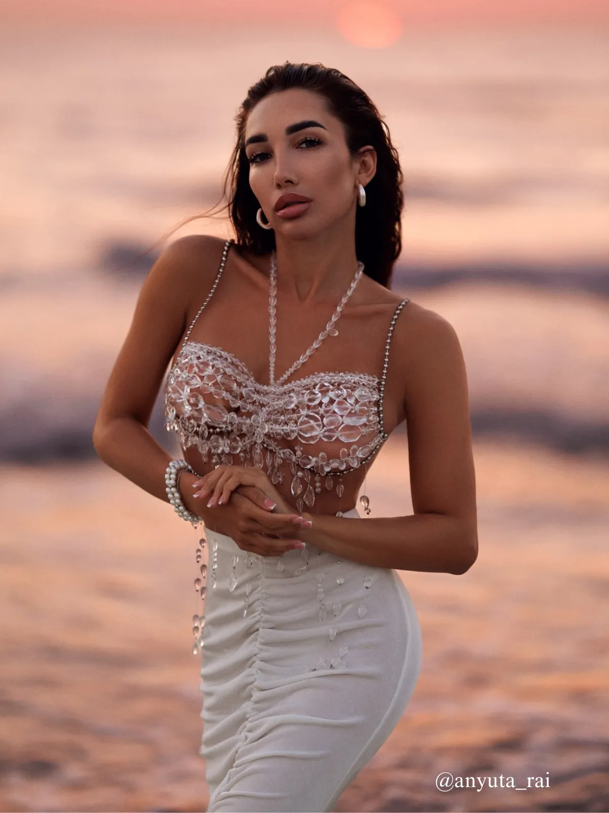 Didrika Fringe Gemstone Beaded Bralette sold by Mew Mews product image thumbnail 4