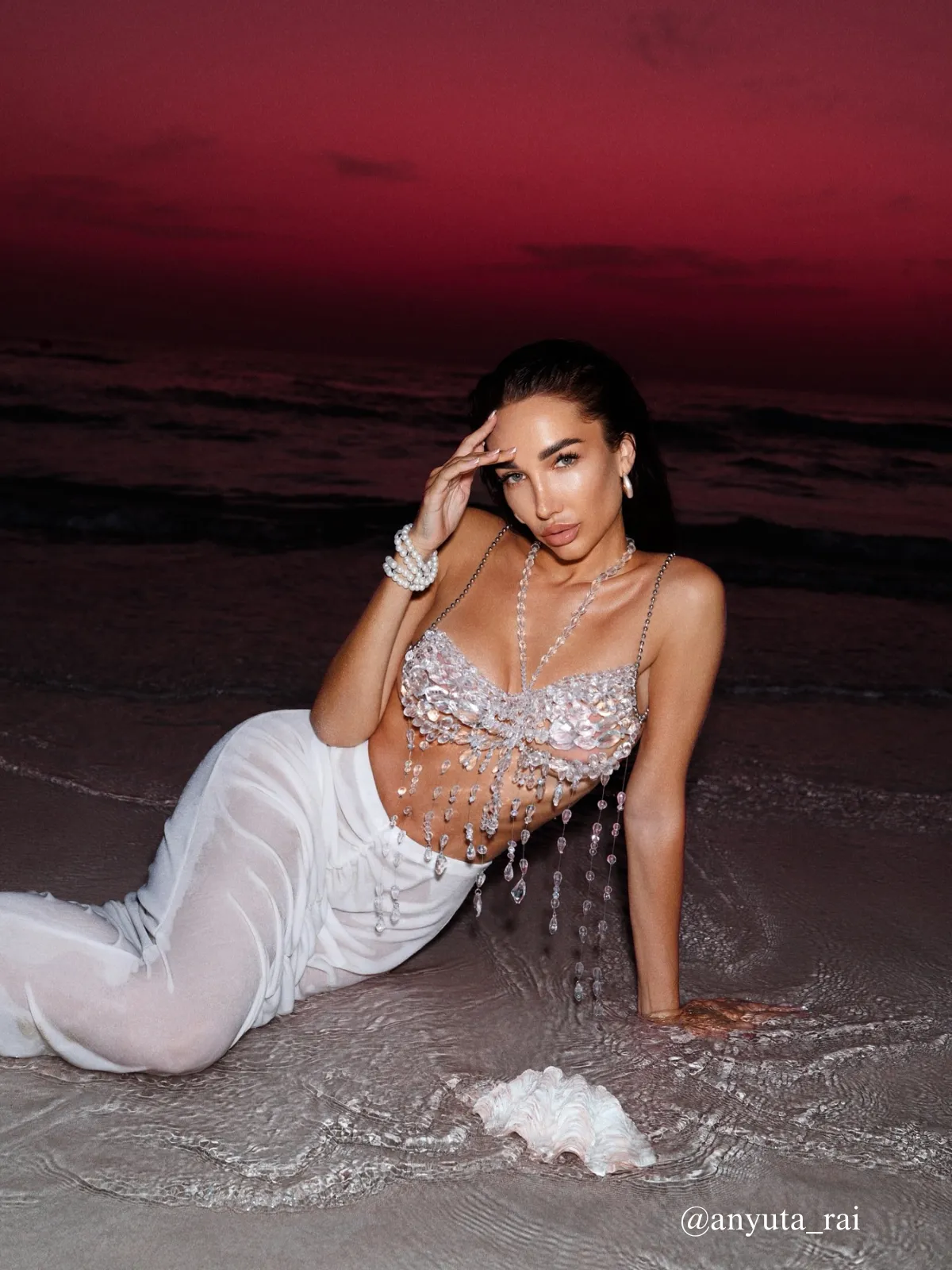 Didrika Fringe Gemstone Beaded Bralette sold by Mew Mews product image thumbnail 2