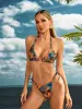 Haxara Floral Leopard Bikini Two Piece Set sold by Mew Mews