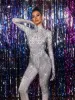 Kryxara High Neck Rhinestone Jumpsuit With Gloves sold by Mew Mews