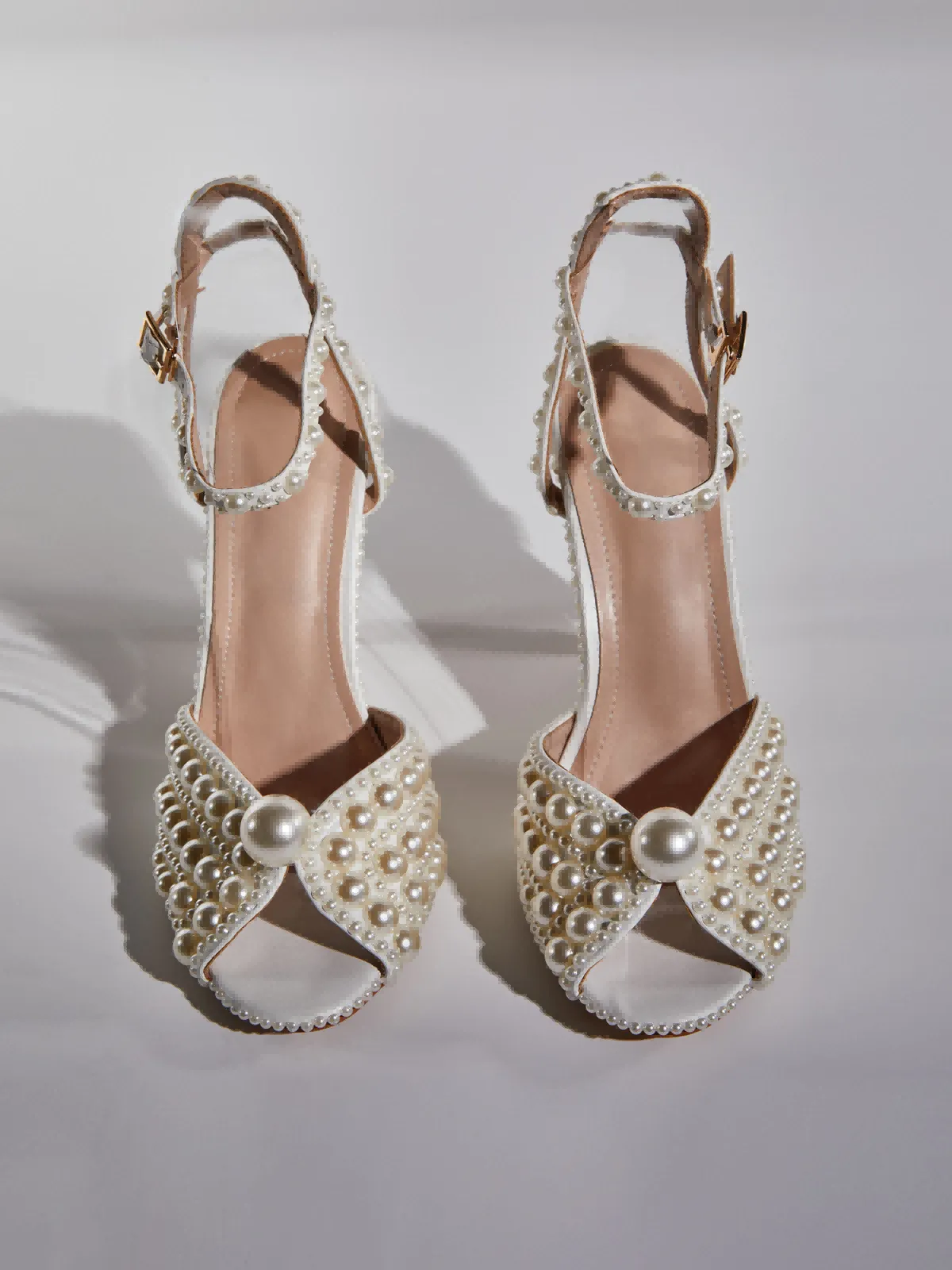 Cyrix Pearl Strap Sandals In Apricot sold by Mew Mews product image thumbnail 2