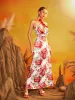 Daelira Halterneck Floral Maxi Dress sold by Mew Mews