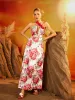 Daelira Halterneck Floral Maxi Dress sold by Mew Mews