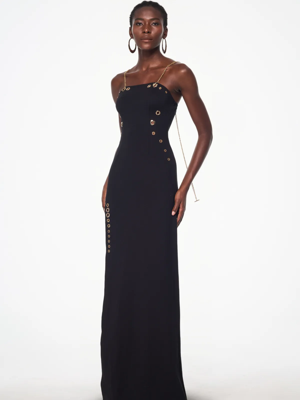 Ivana Spaghetti Cutout Split Maxi Dress sold by Mew Mews product image thumbnail 5