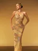 Jaldris Crystal Split Mesh Maxi Dress sold by Mew Mews