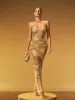Jaldris Crystal Split Mesh Maxi Dress sold by Mew Mews