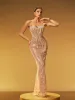 Jyressa Strapless Chain Fringe Sequin Maxi Dress sold by Mew Mews