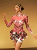 Ella Long Sleeve Embellished Mini Dress In Red sold by Mew Mews