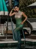 Jenji Seashell Rhinestone Maxi Dress sold by Mew Mews