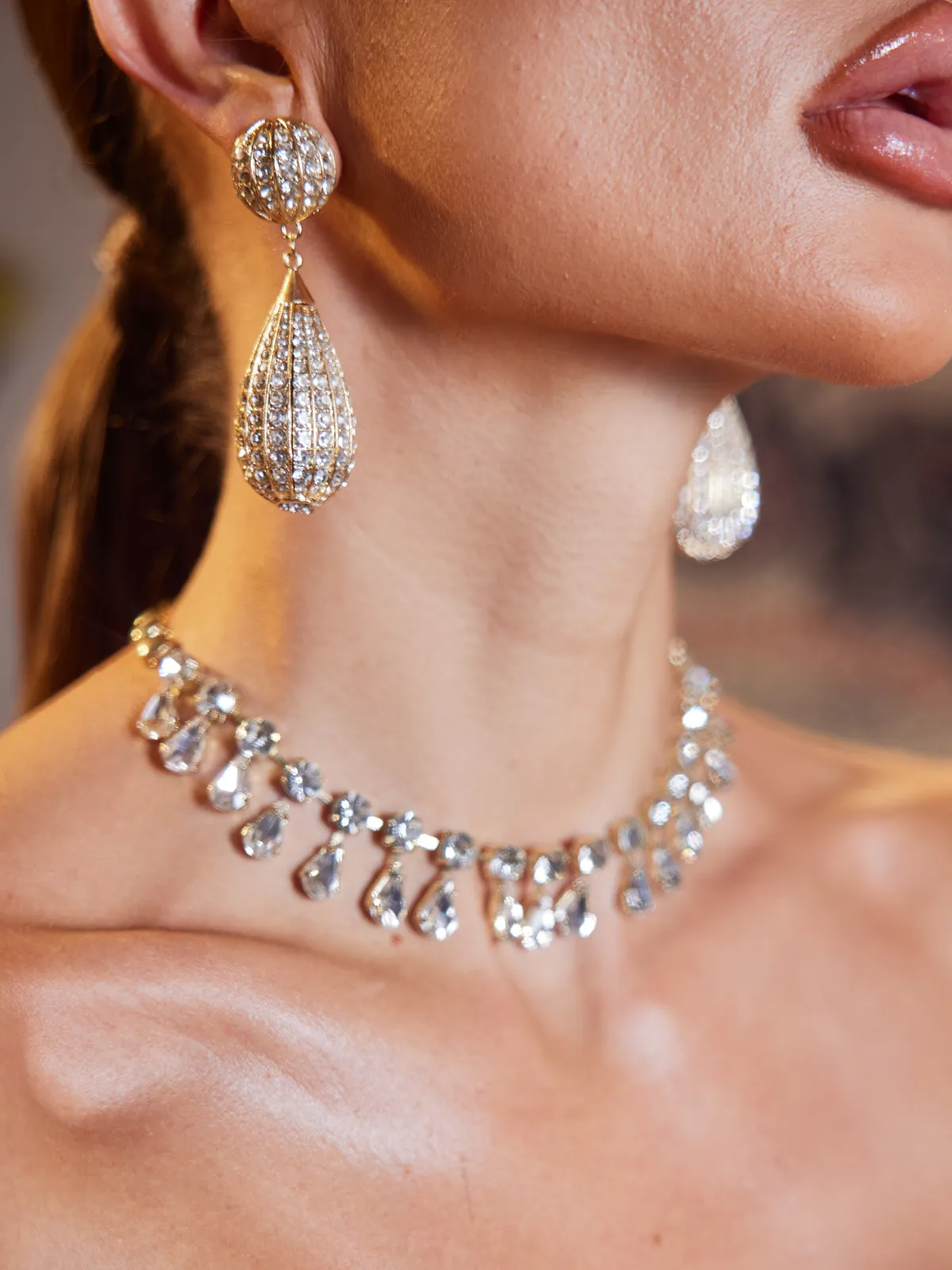 Kexor Rhinestone Earrings sold by Mew Mews product image thumbnail 2