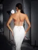 Dana Shell Mesh Lace Up Corset Top In Beige sold by Mew Mews