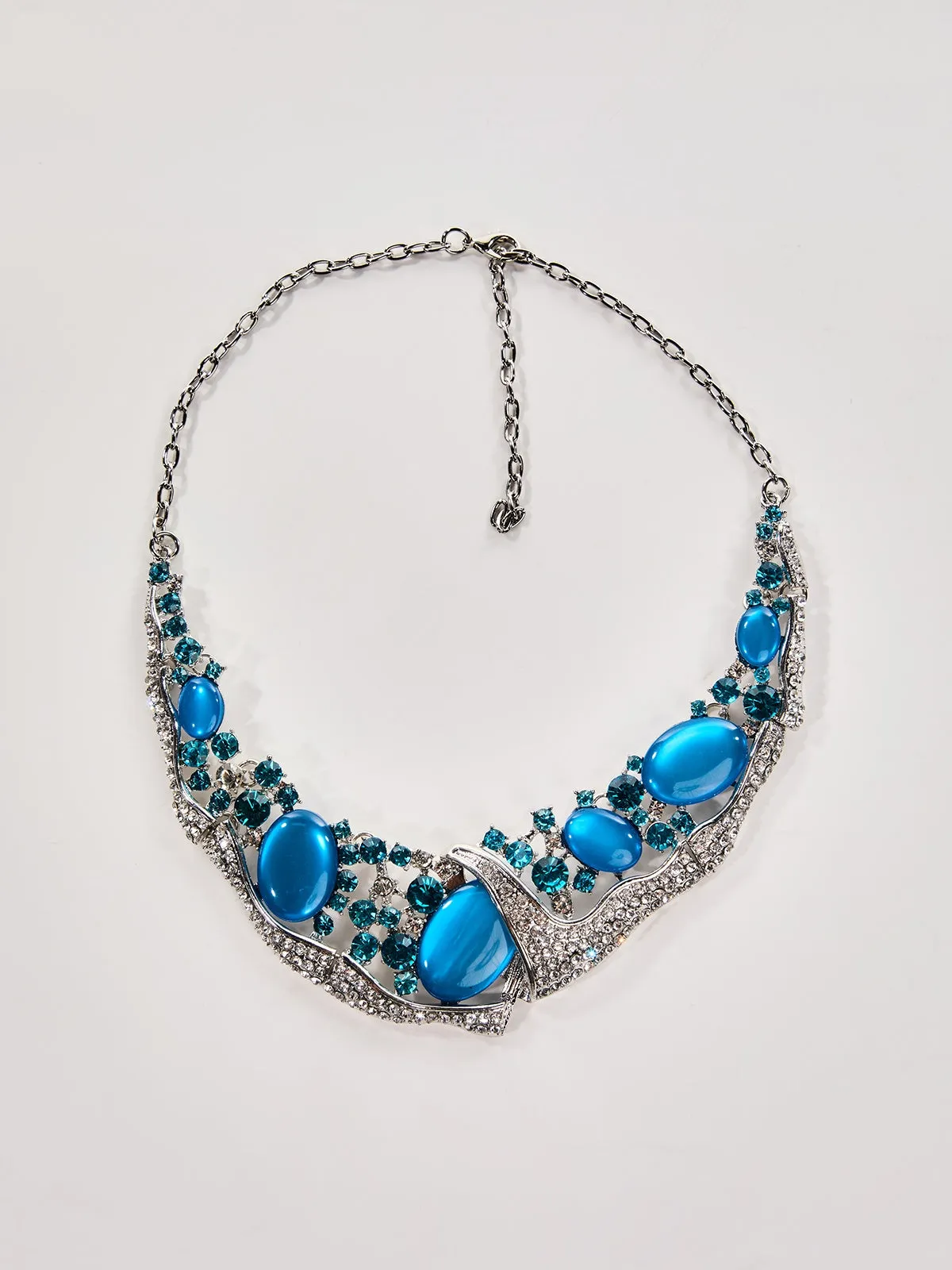 Oryndis Zircon Necklace In Blue sold by Mew Mews product image thumbnail 3