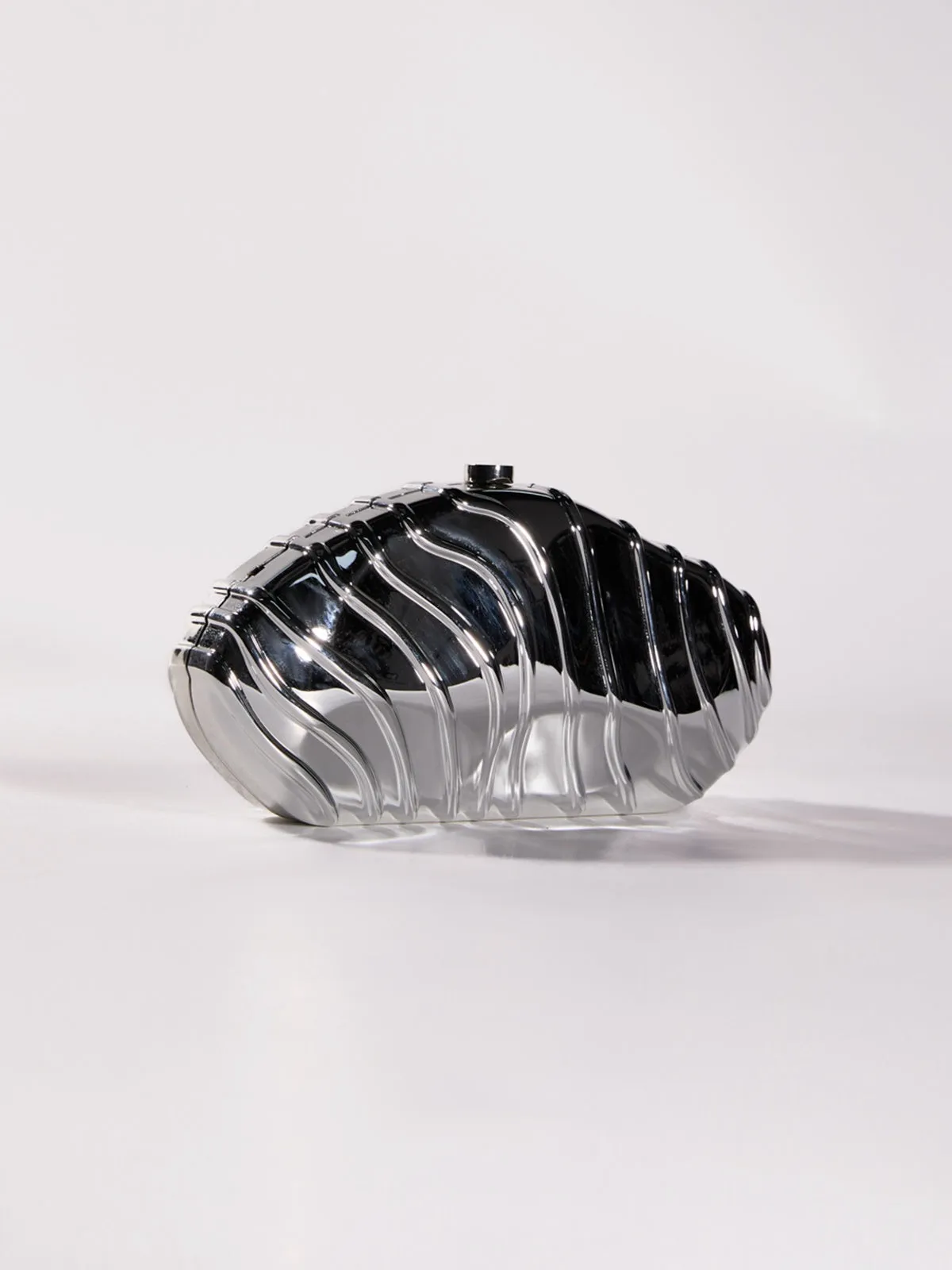 Mairi Metallic Acrylic Convertible Clutch sold by Mew Mews product image thumbnail 3