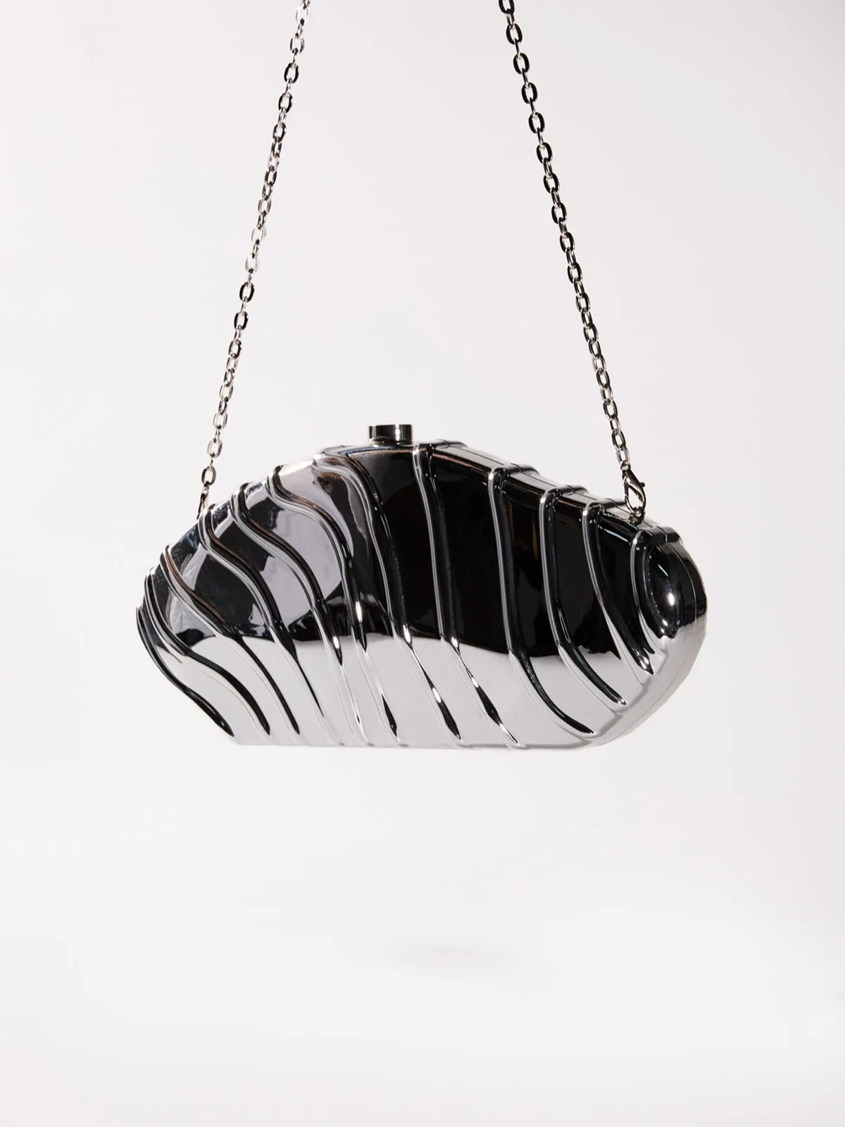 Mairi Metallic Acrylic Convertible Clutch sold by Mew Mews product image thumbnail 2