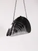 Maika Seashell Convertible Clutch In Silver sold by Mew Mews