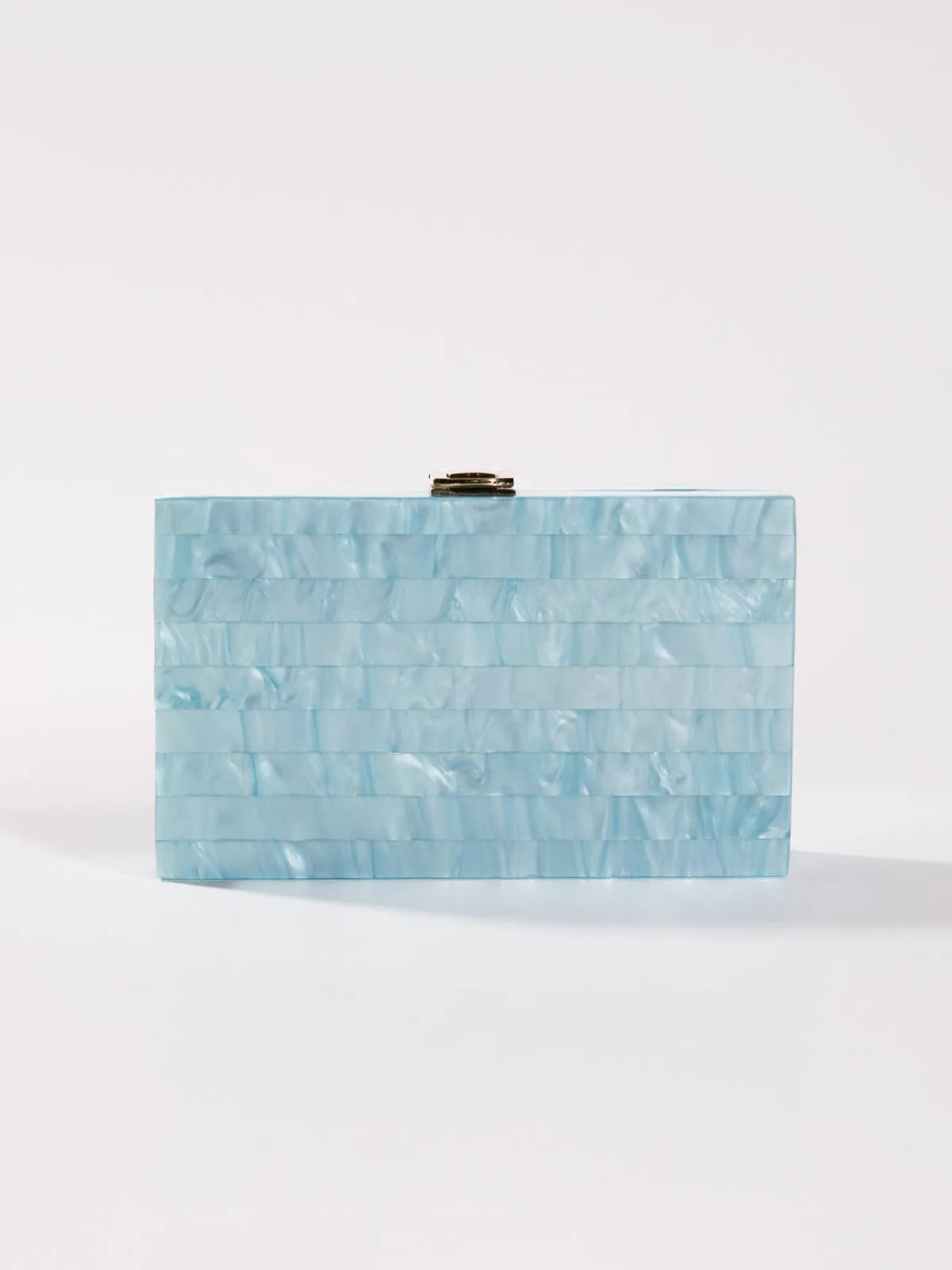 Majken Acrylic Convertible Clutch In Sky sold by Mew Mews
