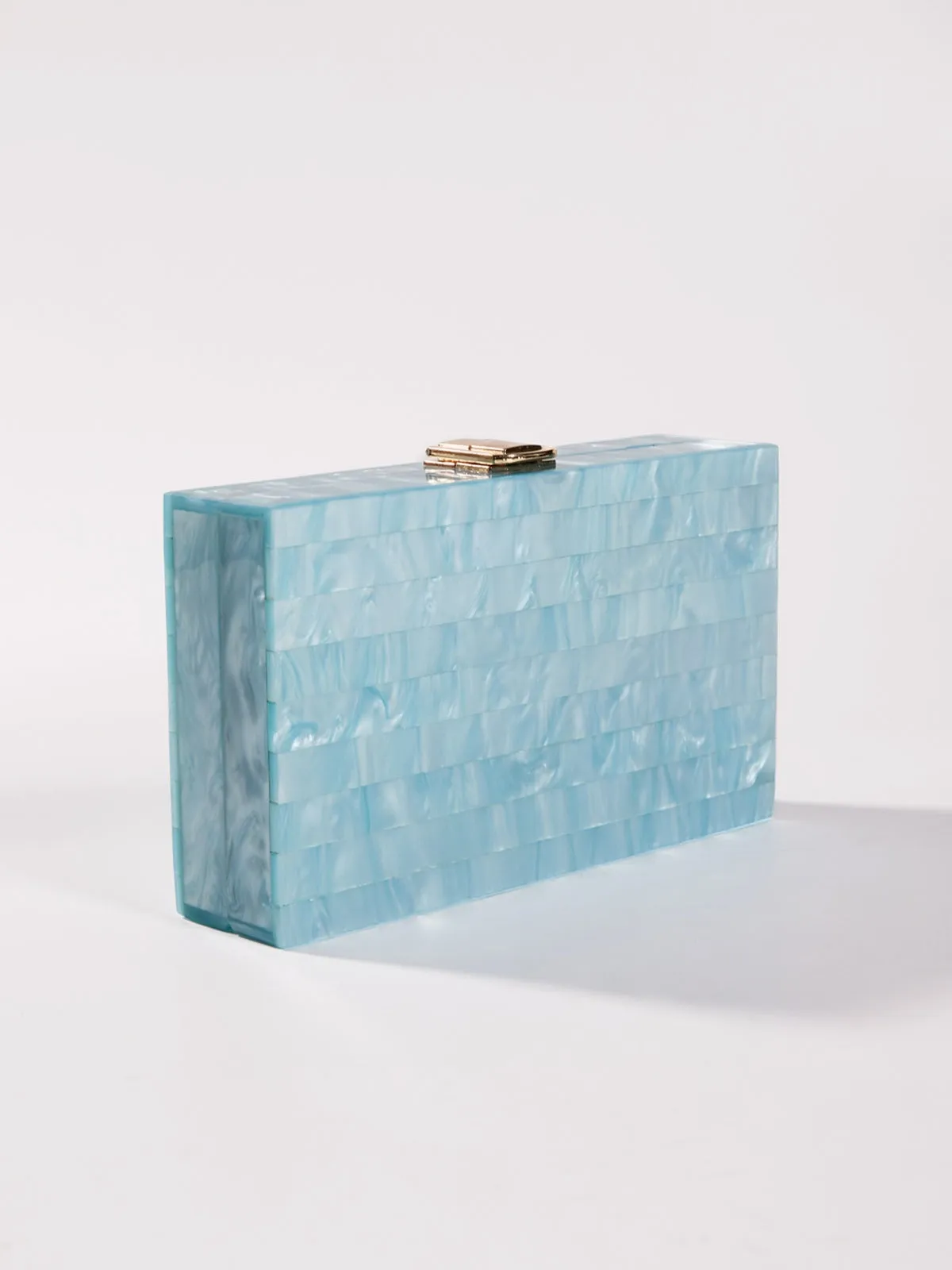 Majken Acrylic Convertible Clutch In Sky sold by Mew Mews product image thumbnail 4
