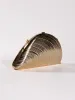Maija Seashell Convertible Clutch In Champagne sold by Mew Mews