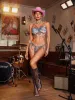 Myrion Fringe Beaded Bralette Set sold by Mew Mews