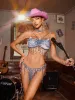 Myrion Fringe Beaded Bralette Set sold by Mew Mews
