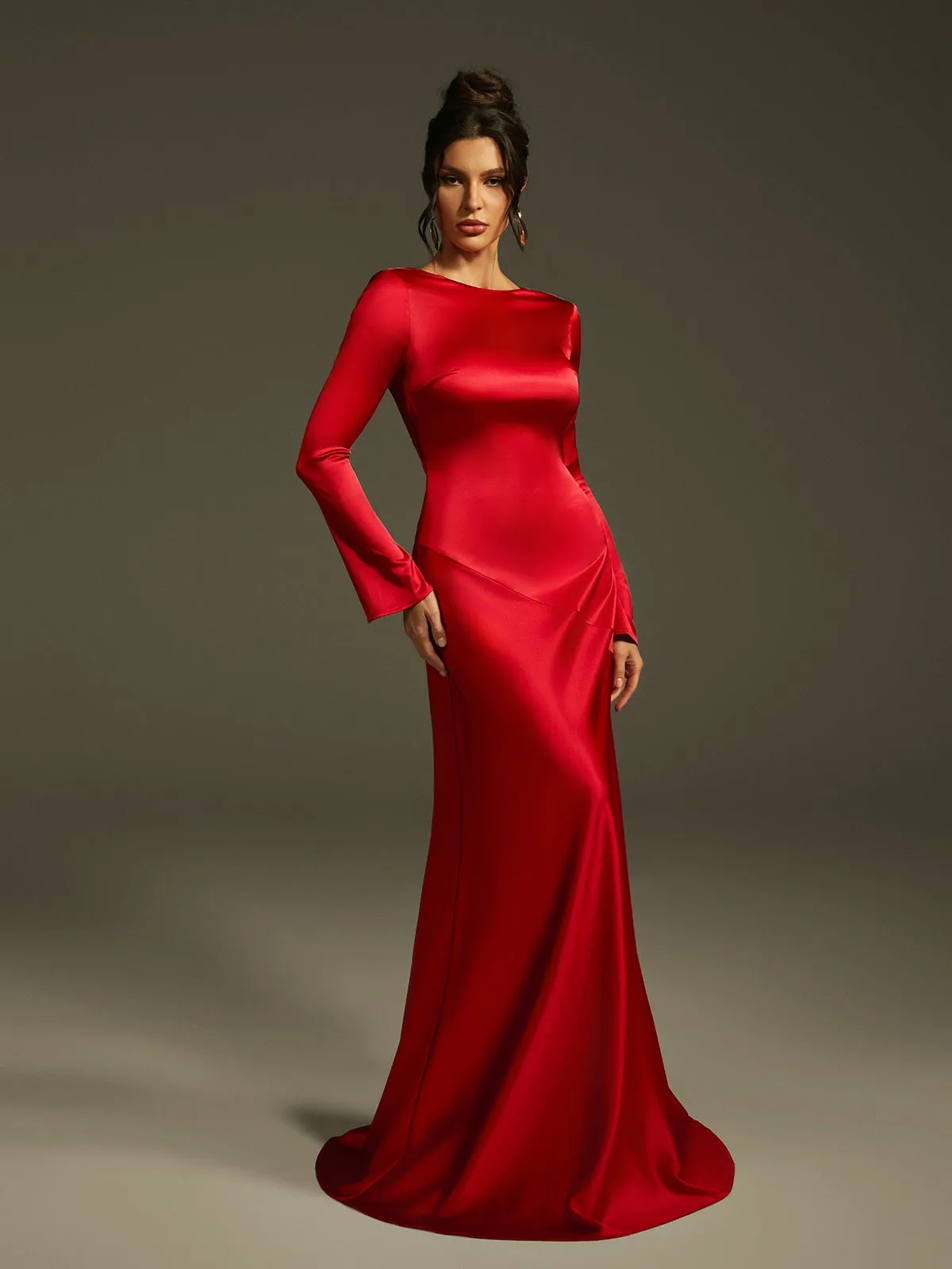 Lancel Backless Satin Maxi Dress sold by Mew Mews product image thumbnail 5