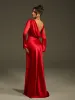 Lancel Backless Satin Maxi Dress sold by Mew Mews