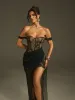 Marged Off Shoulder Lace Mesh Maxi Dress sold by Mew Mews