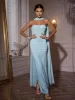 Qrythos Strapless Corset Maxi Dress sold by Mew Mews