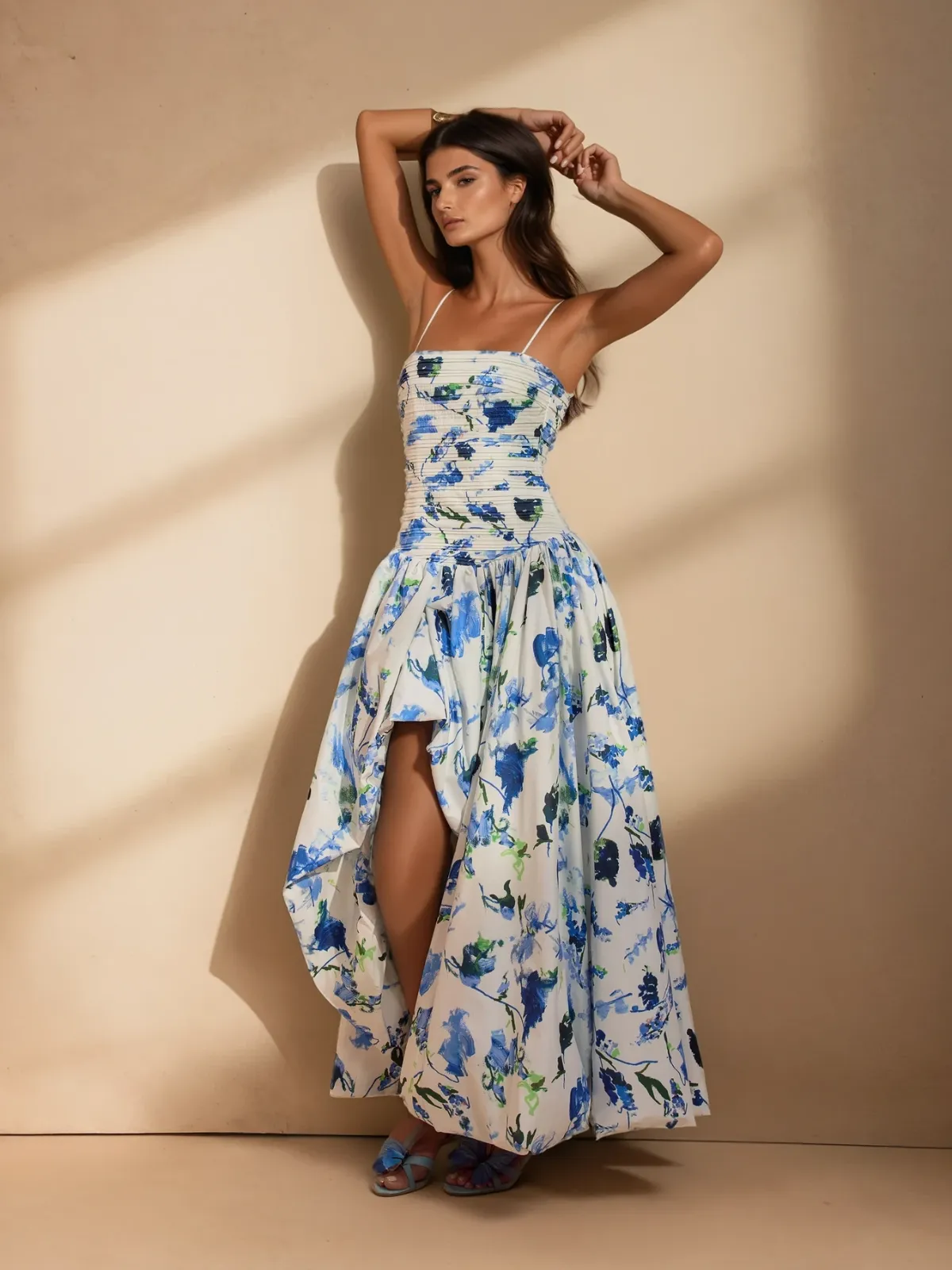 Rexmir Spaghetti Floral Printed Maxi Dress sold by Mew Mews product image thumbnail 5