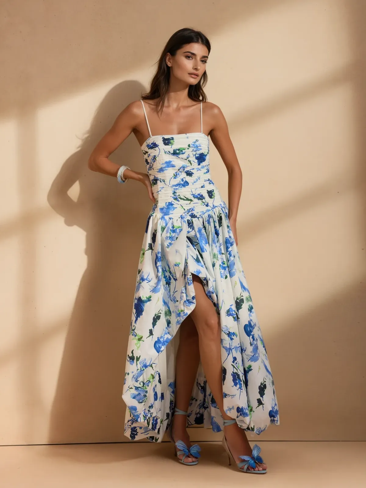 Rexmir Spaghetti Floral Printed Maxi Dress sold by Mew Mews product image thumbnail 3