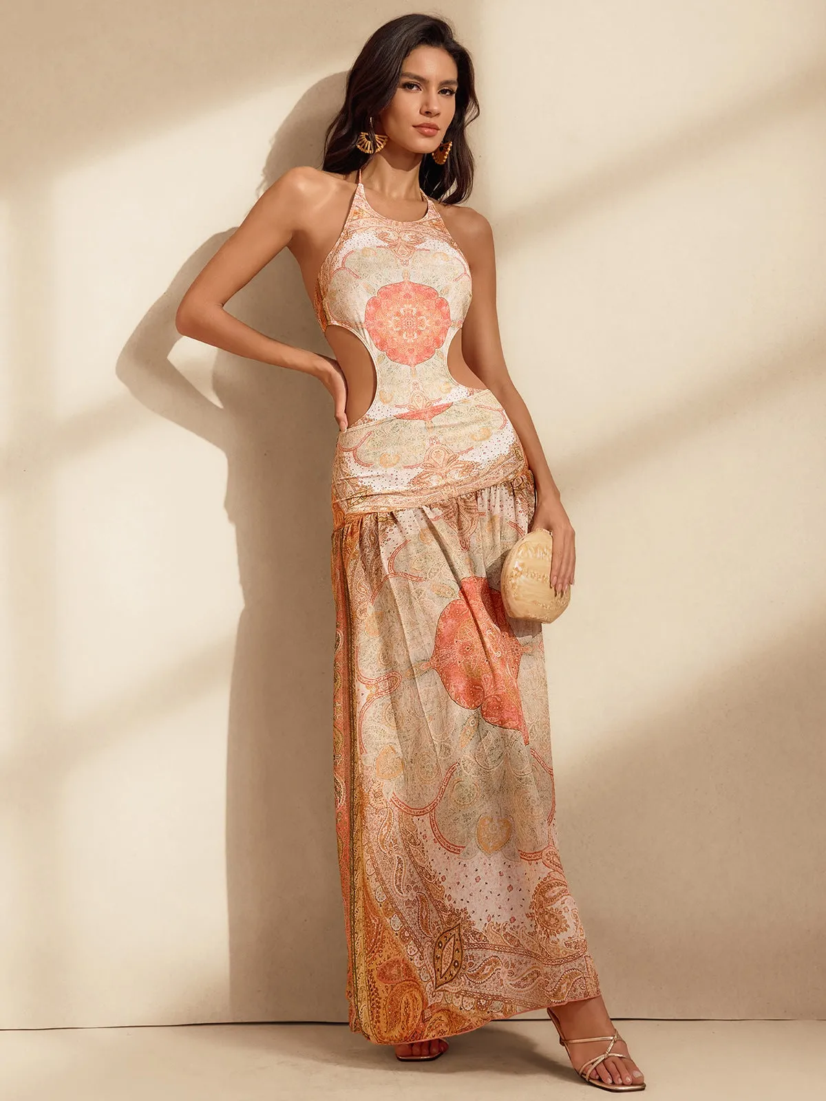 Nitara Cutout Printed Swimwear Two Piece Set sold by Mew Mews product image thumbnail 5