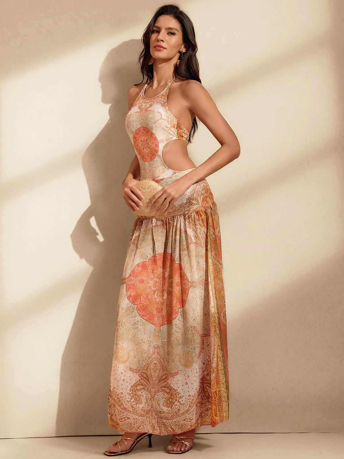 Nitara Cutout Printed Swimwear Two Piece Set sold by Mew Mews product image thumbnail 3