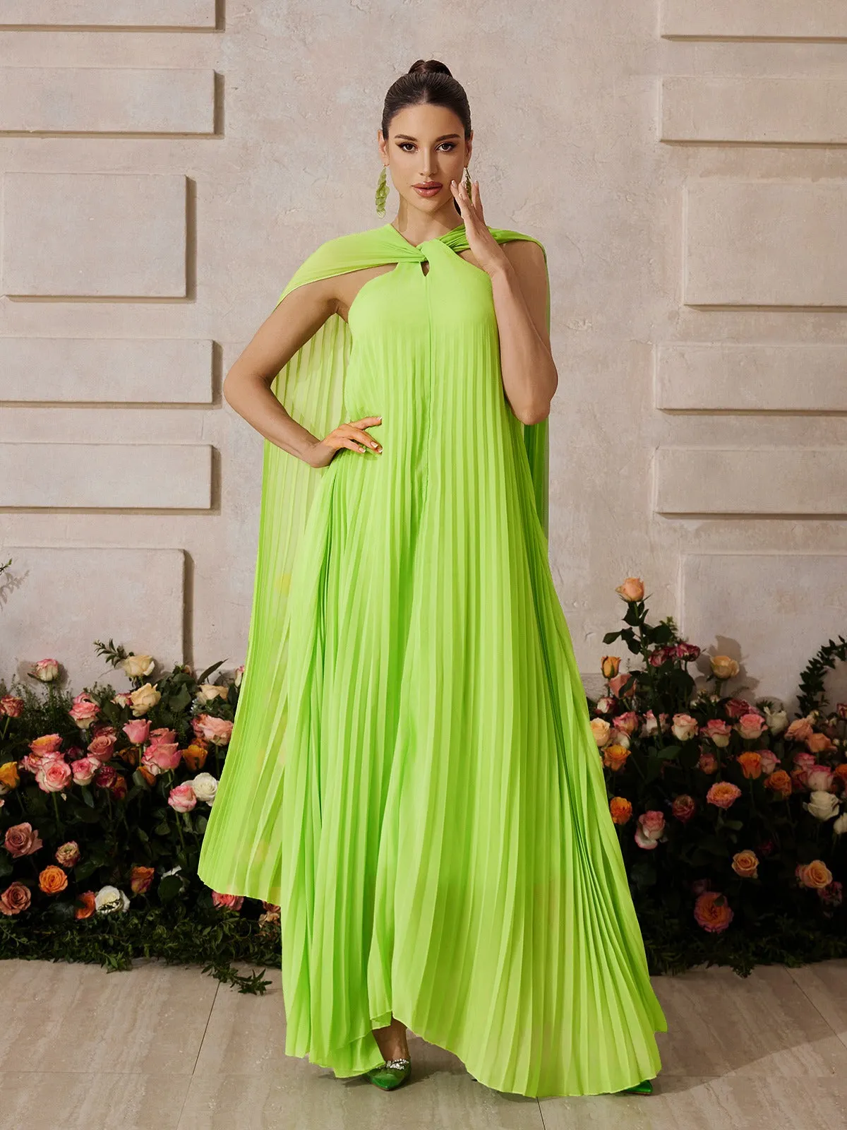Xexmir Sleeveless Draped Maxi Dress sold by Mew Mews product image thumbnail 5