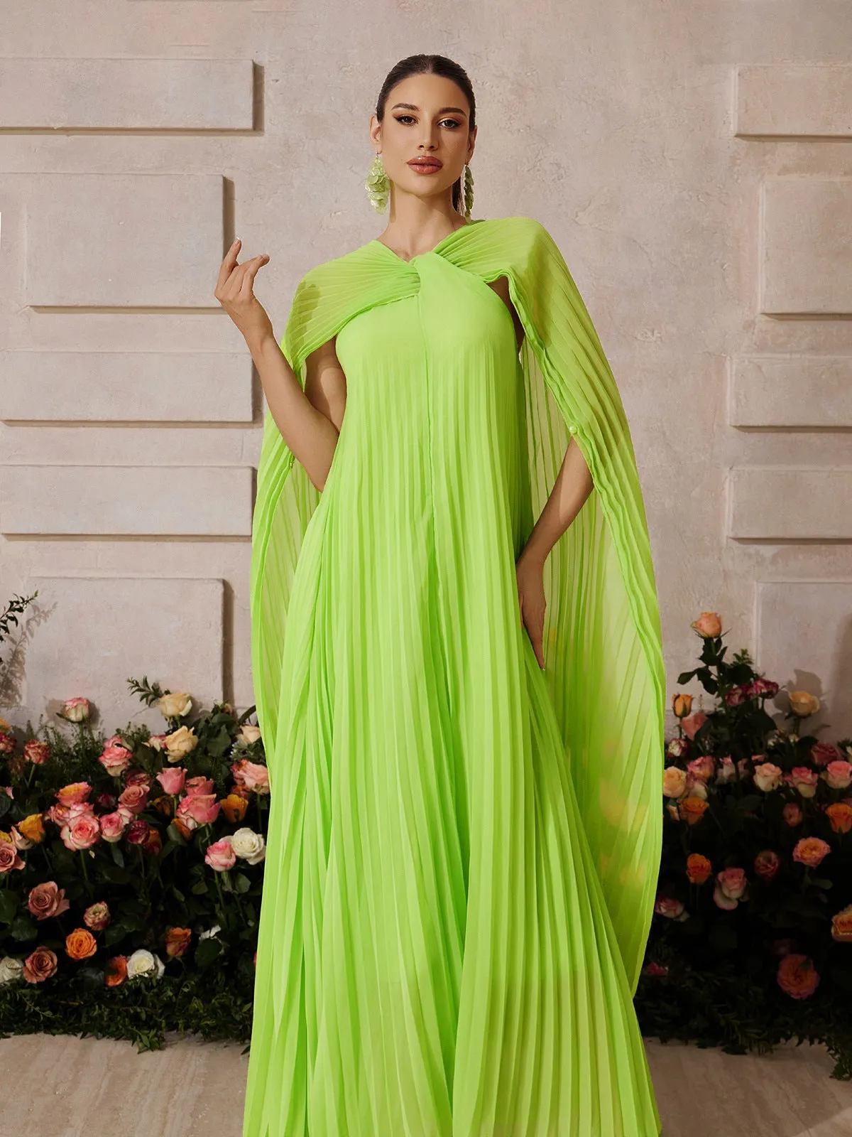 Xexmir Sleeveless Draped Maxi Dress sold by Mew Mews product image thumbnail 2