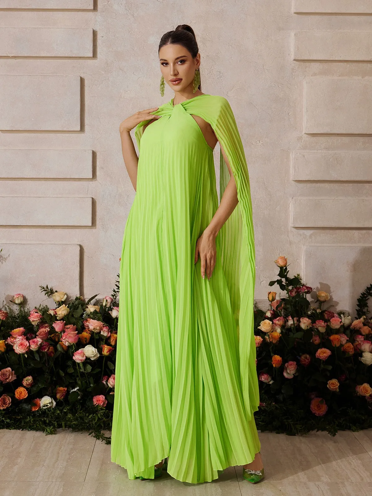Xexmir Sleeveless Draped Maxi Dress sold by Mew Mews product image thumbnail 3
