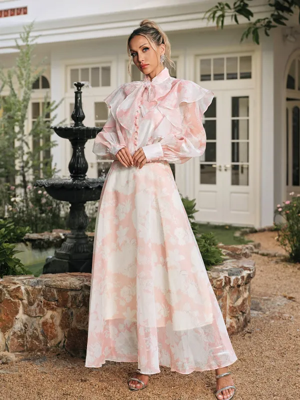 Ridhi Floral Printed Skirt Set sold by Mew Mews