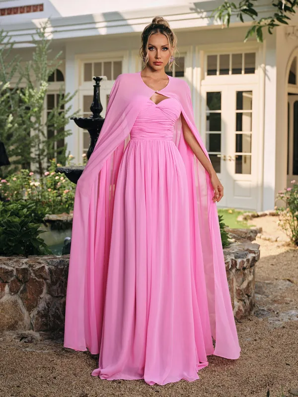 Saelyx Strapless Ruched Mesh Cape Set sold by Mew Mews