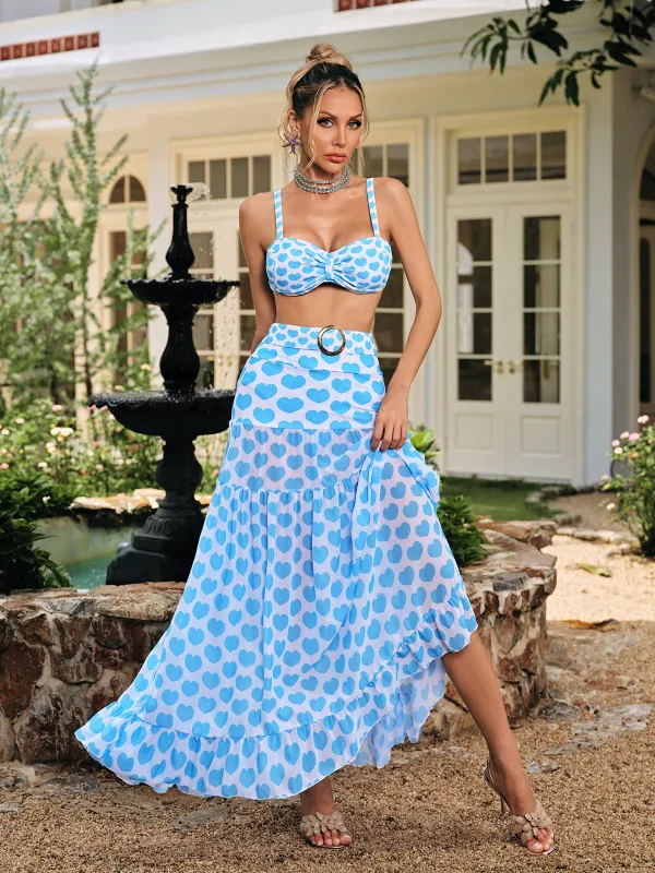 Dyren Heart Bikini Three Piece Set made by Mew Mews