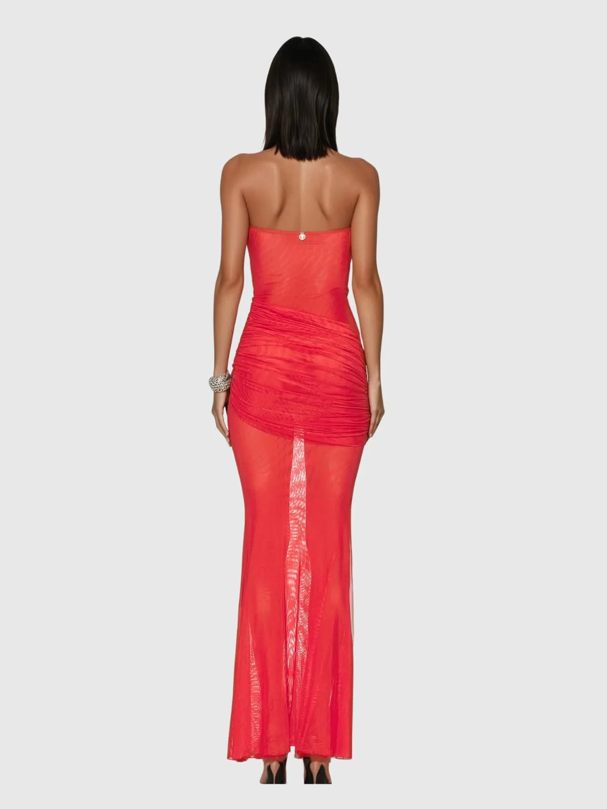 Kyrthos Strapless Ruched Maxi Dress sold by Mew Mews product image thumbnail 4