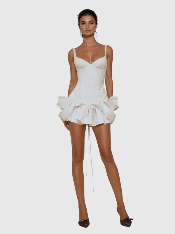 Kaethe Spaghetti Corset Mini Dress sold by Mew Mews