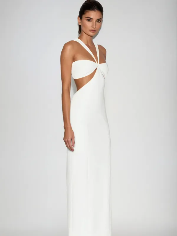 Kaleb Halterneck Cutout Bandage Maxi Dress sold by Mew Mews