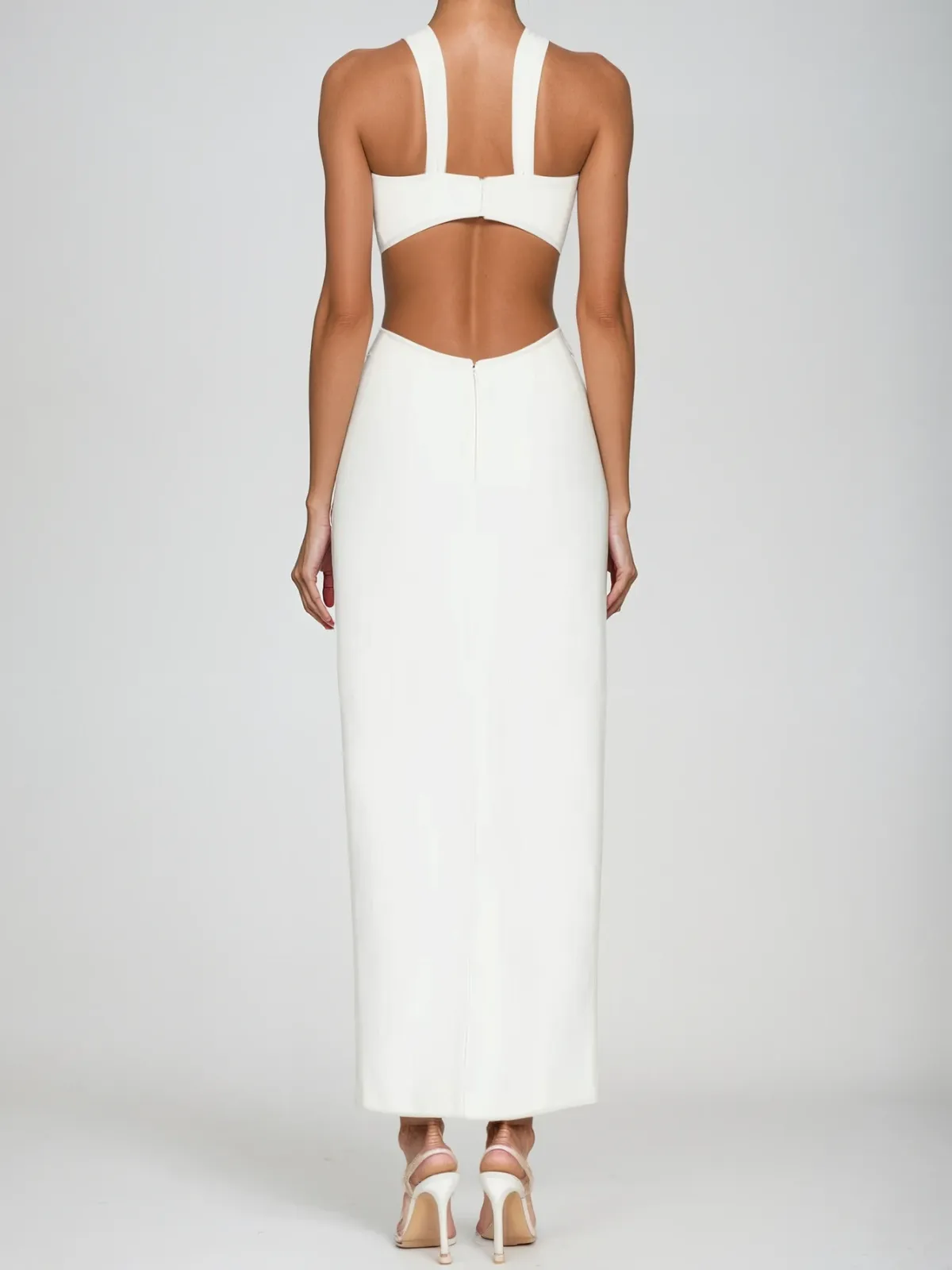 Kaleb Halterneck Cutout Bandage Maxi Dress sold by Mew Mews product image thumbnail 2