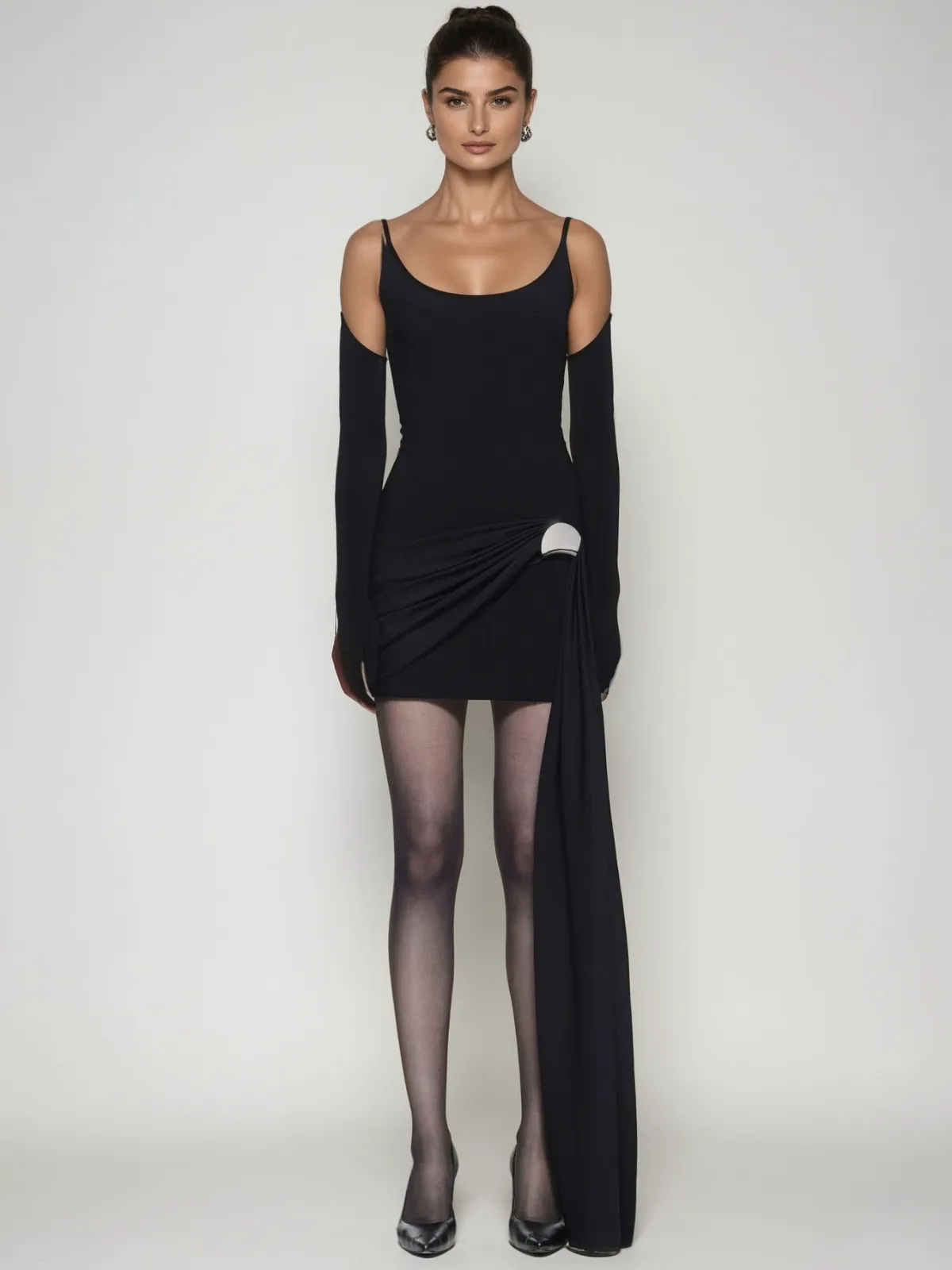 Paelyx Spaghetti Draped Mini Dress sold by Mew Mews