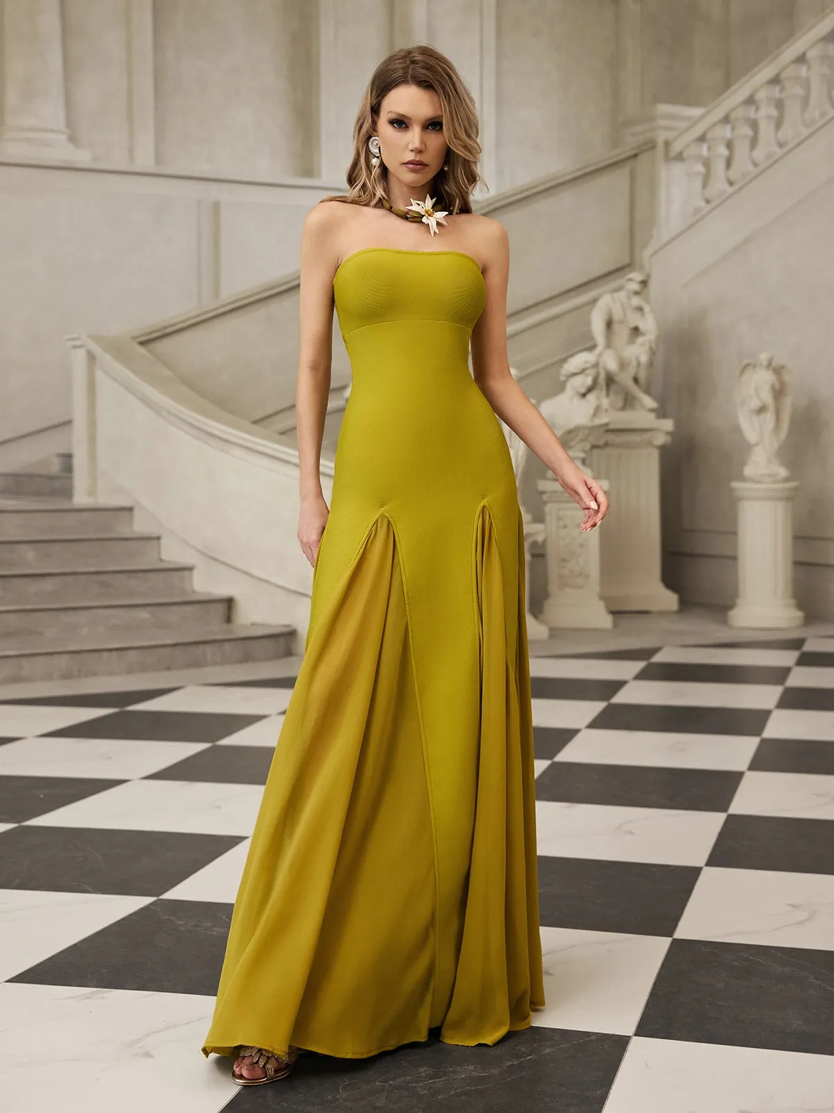 Gaeldriel Strapless Bandage Maxi Dress sold by Mew Mews product image thumbnail 4
