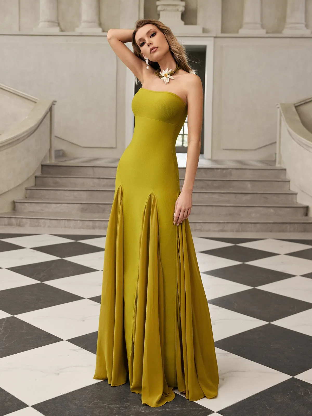 Gaeldriel Strapless Bandage Maxi Dress sold by Mew Mews product image thumbnail 2