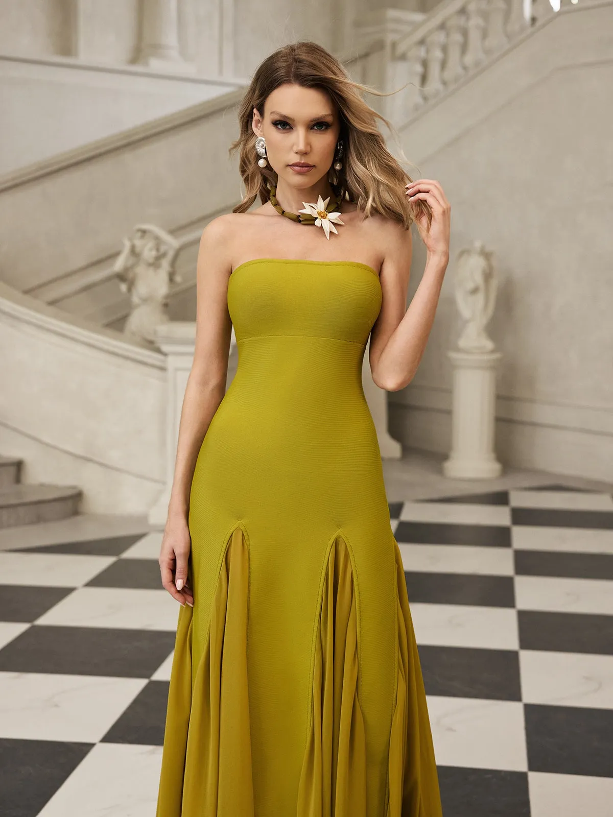 Gaeldriel Strapless Bandage Maxi Dress sold by Mew Mews product image thumbnail 5