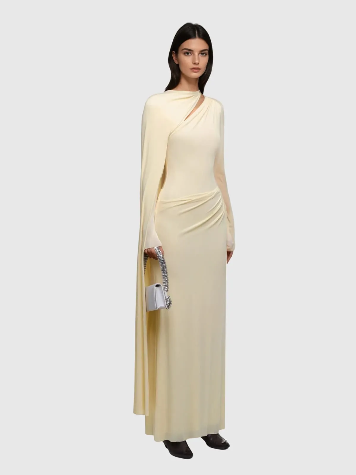 Karida Asymmetric Cutout Maxi Dress sold by Mew Mews product image thumbnail 4