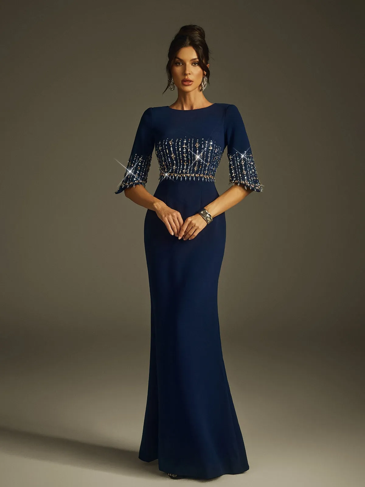 Haelyra Rhinestone Maxi Dress sold by Mew Mews product image thumbnail 2