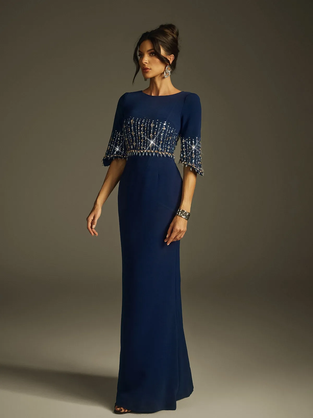 Haelyra Rhinestone Maxi Dress sold by Mew Mews product image thumbnail 5