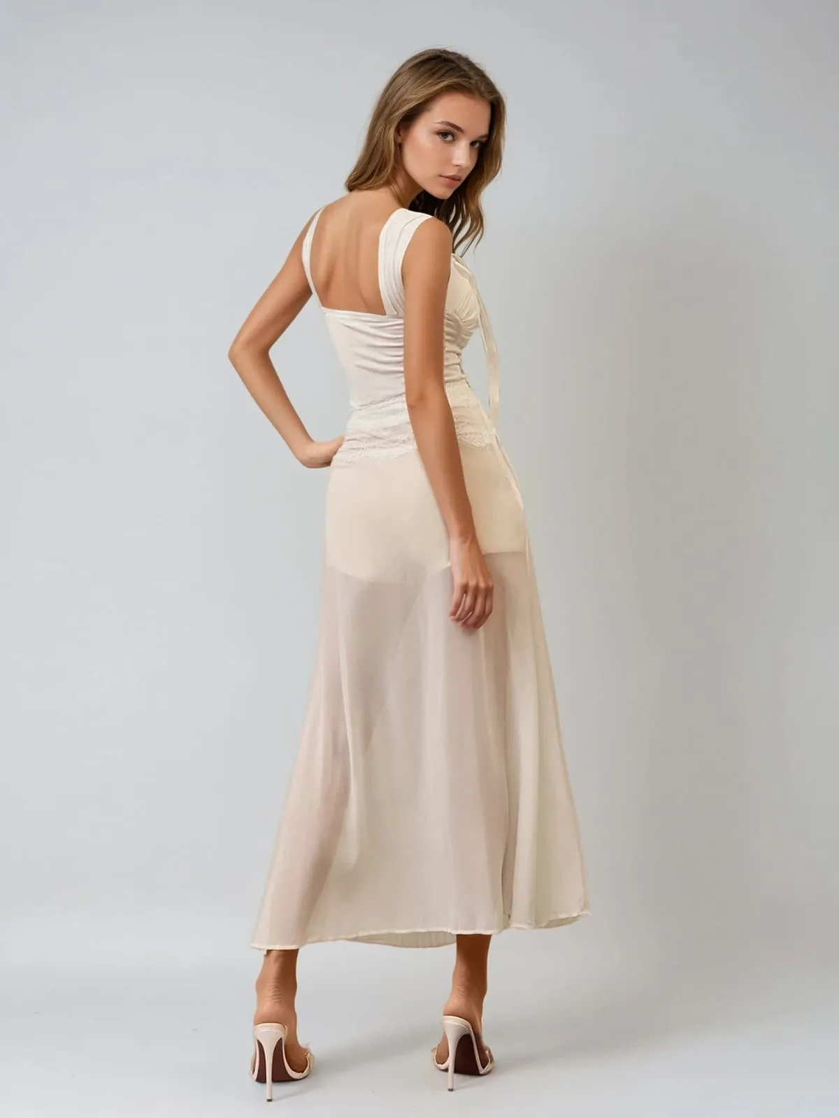 Gryen Lace Pleat Skirt Set sold by Mew Mews product image thumbnail 4